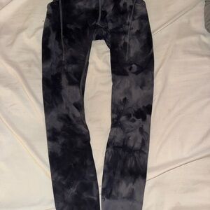 lululemon athletica Black Tie-Dye Leggings